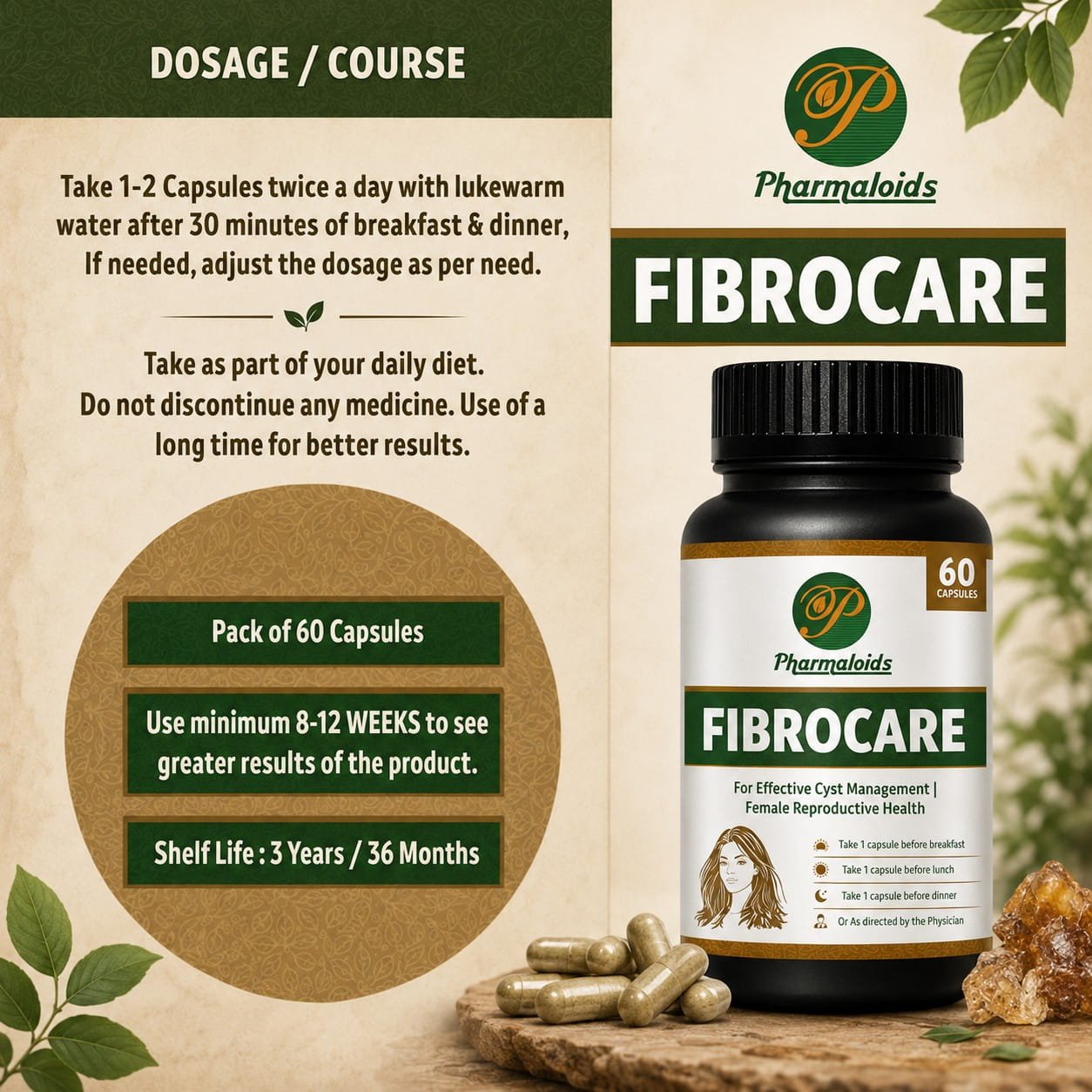 pharmaloids-fibrocare-dosage